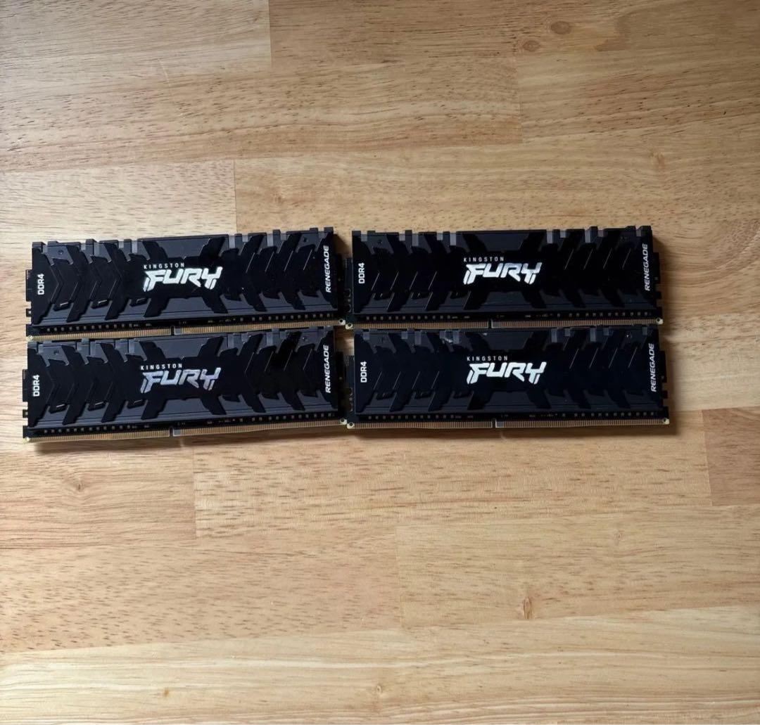 Kingston FURY DDR4 3200MHz 16GBx4枚