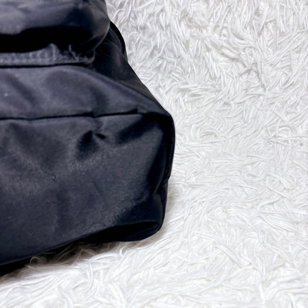 極美品 PORTER L-fine リュック 黒 ブラック 赤裏地 吉田カバン