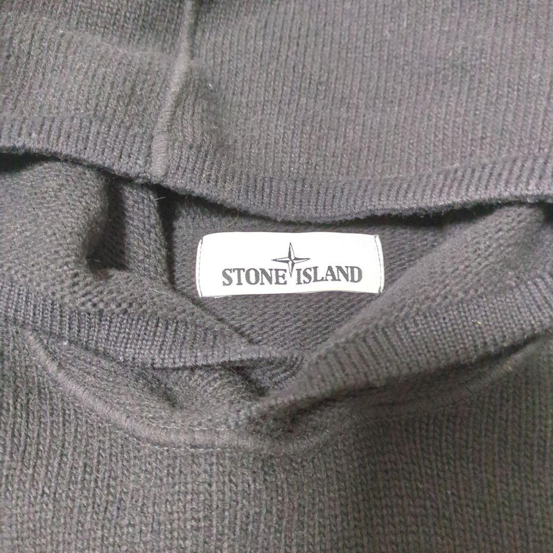 STONE  ラムウール コーティング ニットパーカー ゴールド M