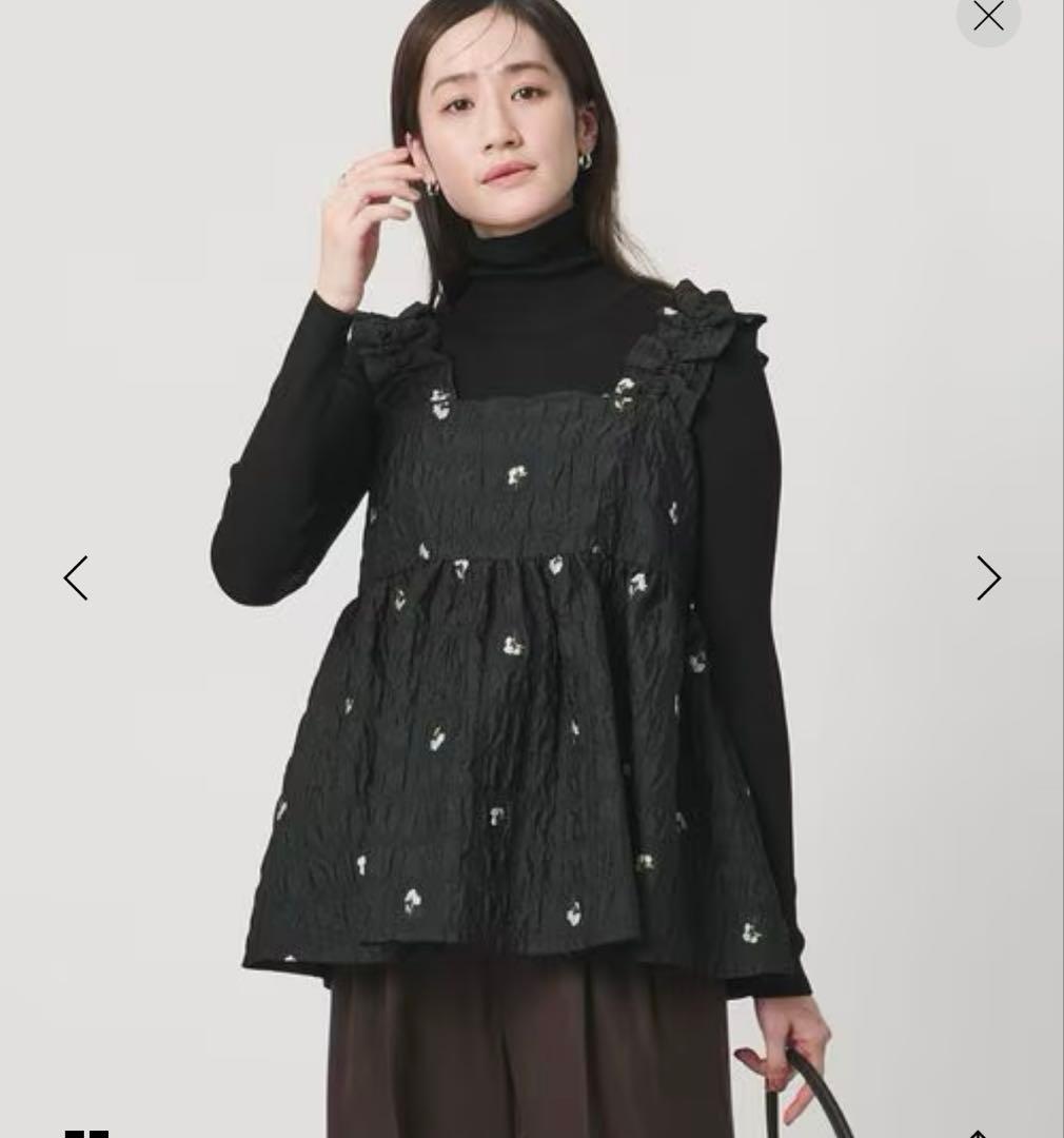 新品未使用⭐︎フラワー ジャガード キャミソール　united arrows