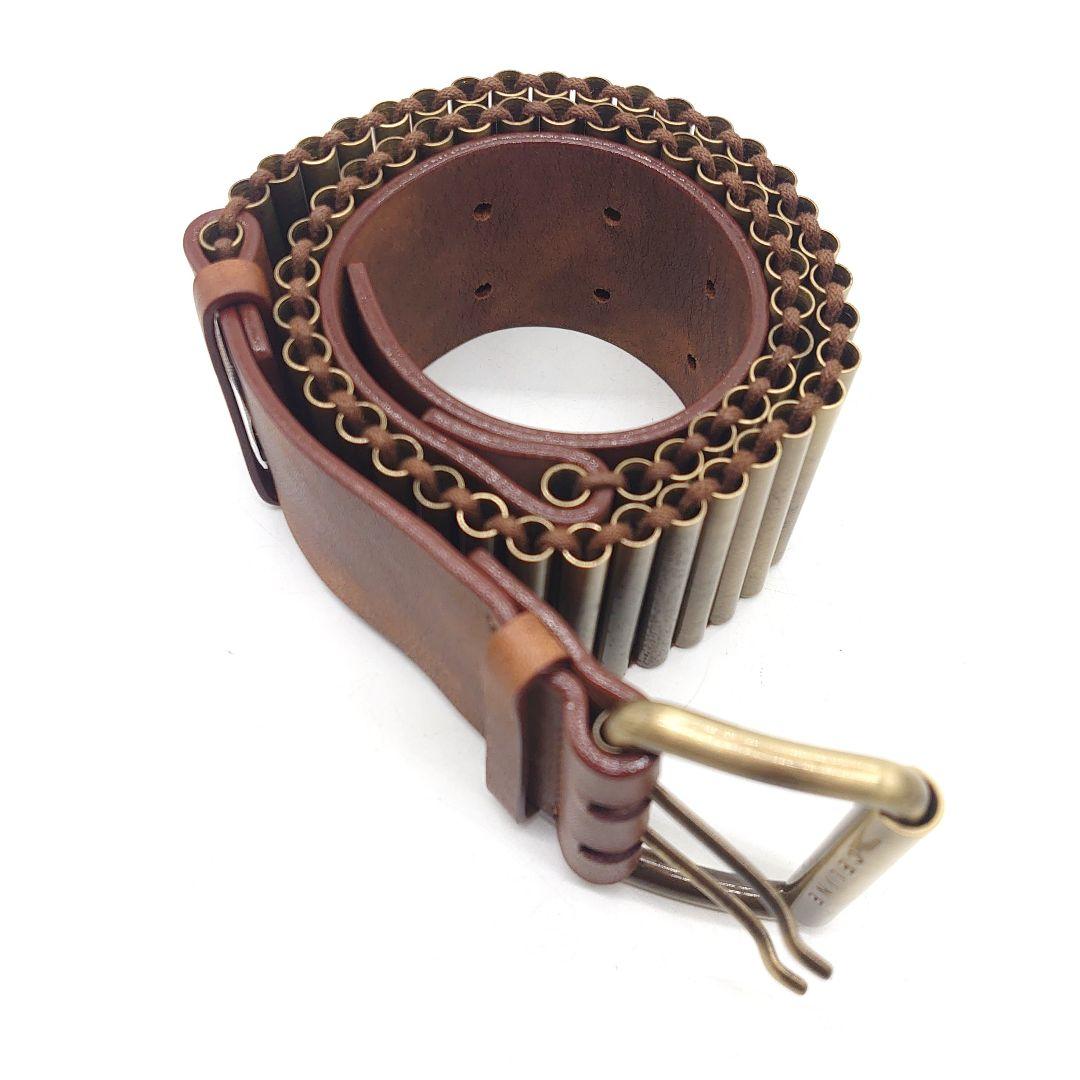 CELINE レディース バレットチェーン レザー ベルト