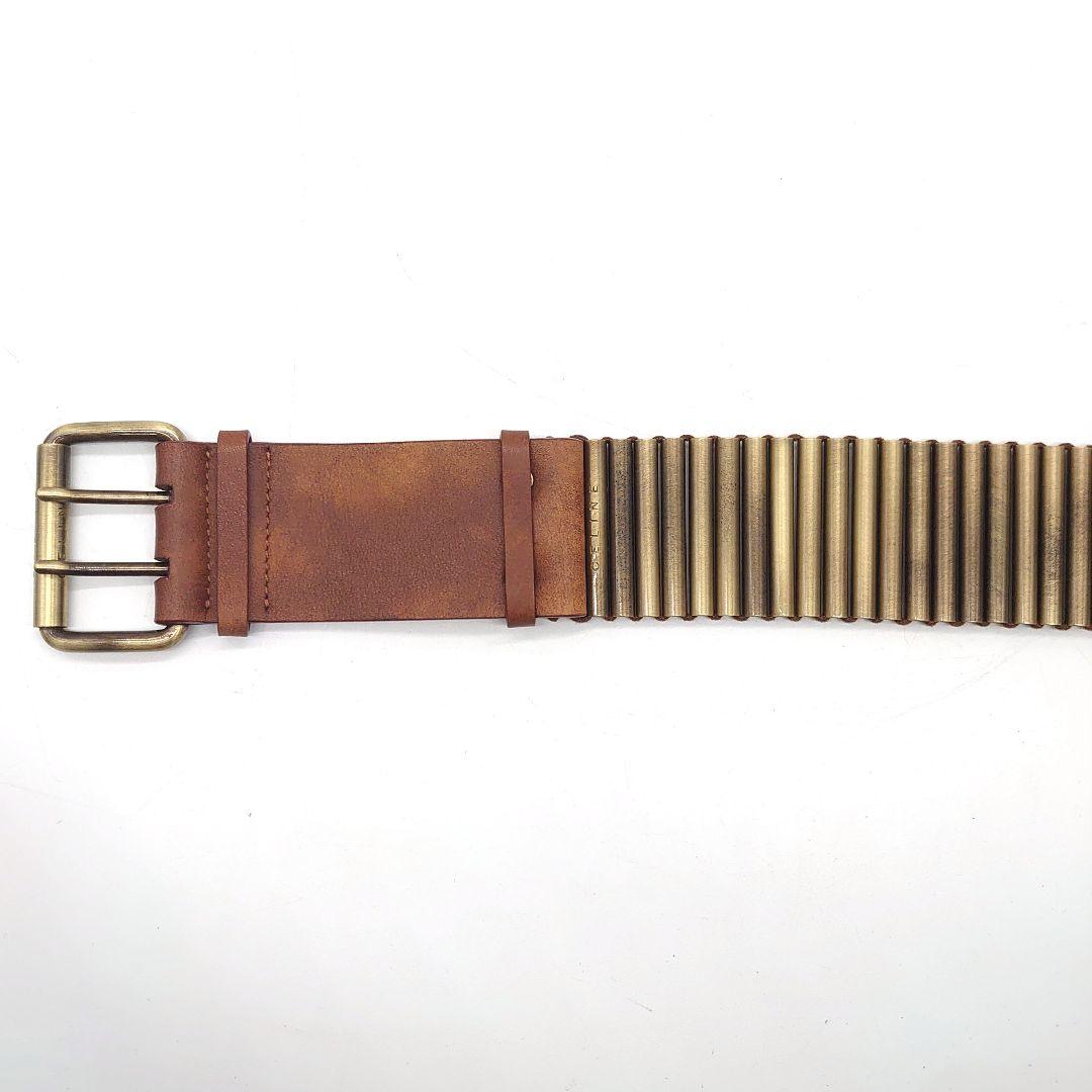 CELINE レディース バレットチェーン レザー ベルト