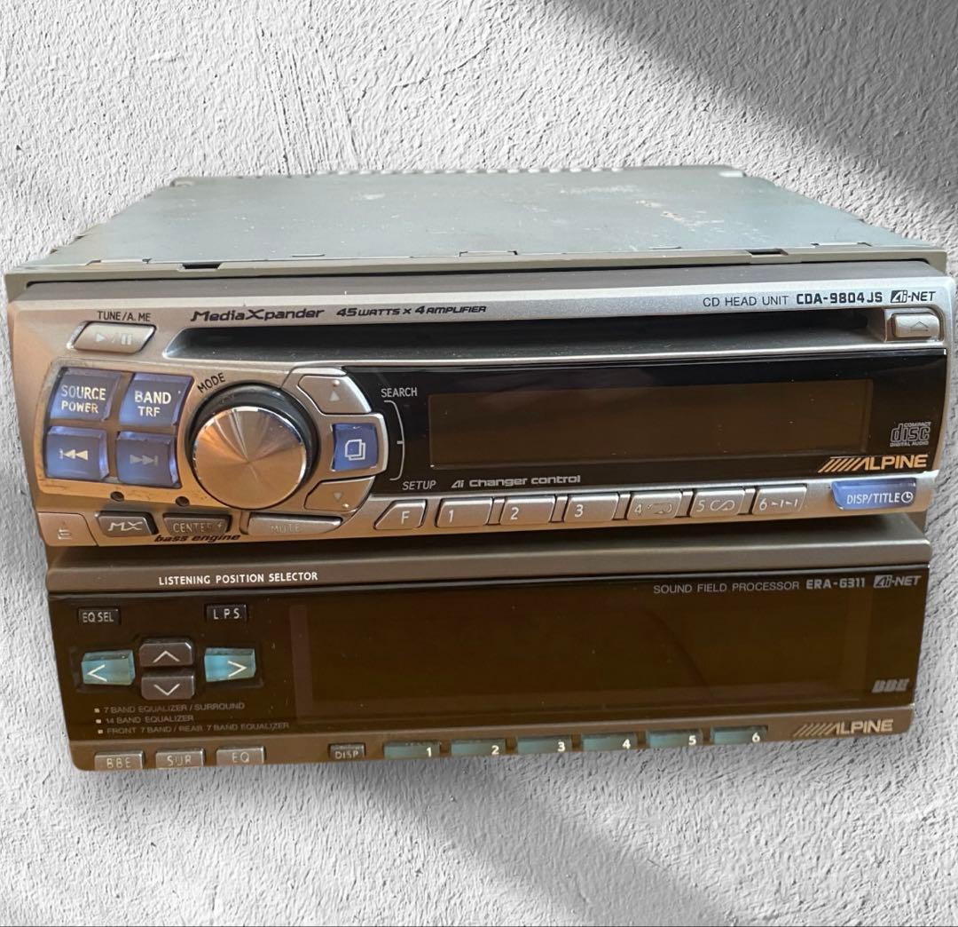 【当時物】アルパインCDA-9804JS/ERA-G311/MXE-F359