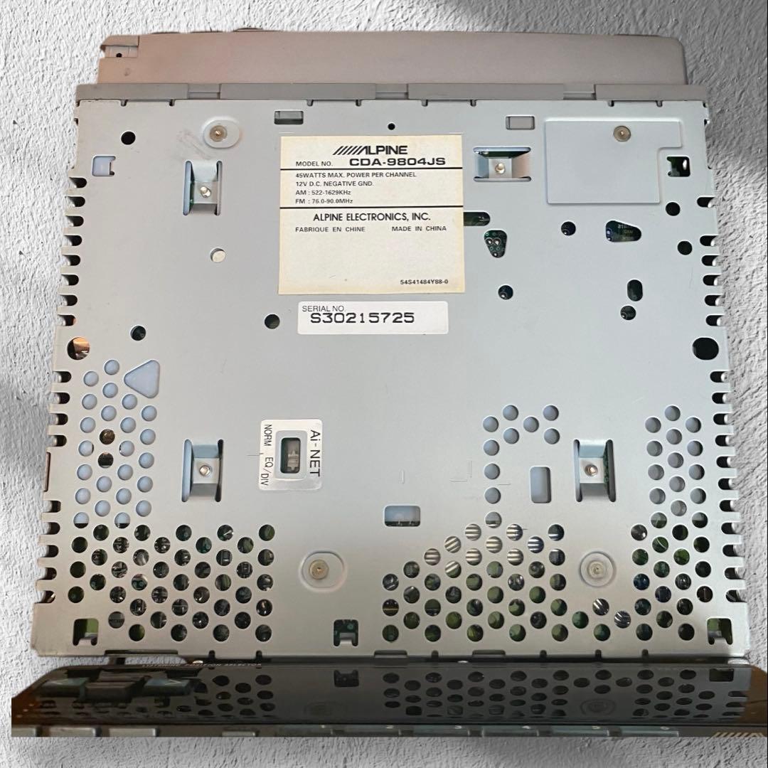 【当時物】アルパインCDA-9804JS/ERA-G311/MXE-F359