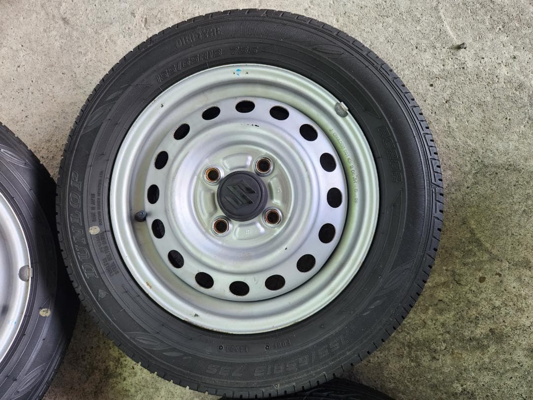 送料込☆2021 ダンロップ タイヤホイールセット155/65R13☆4本