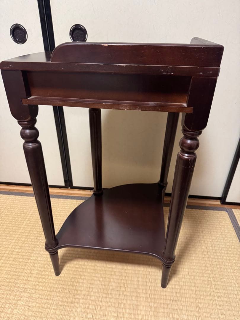 アンティーク　コンソールテーブル　コーナー三角