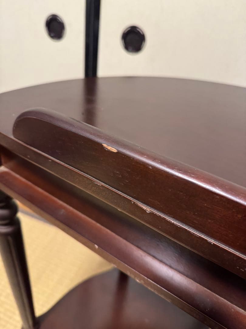 アンティーク　コンソールテーブル　コーナー三角