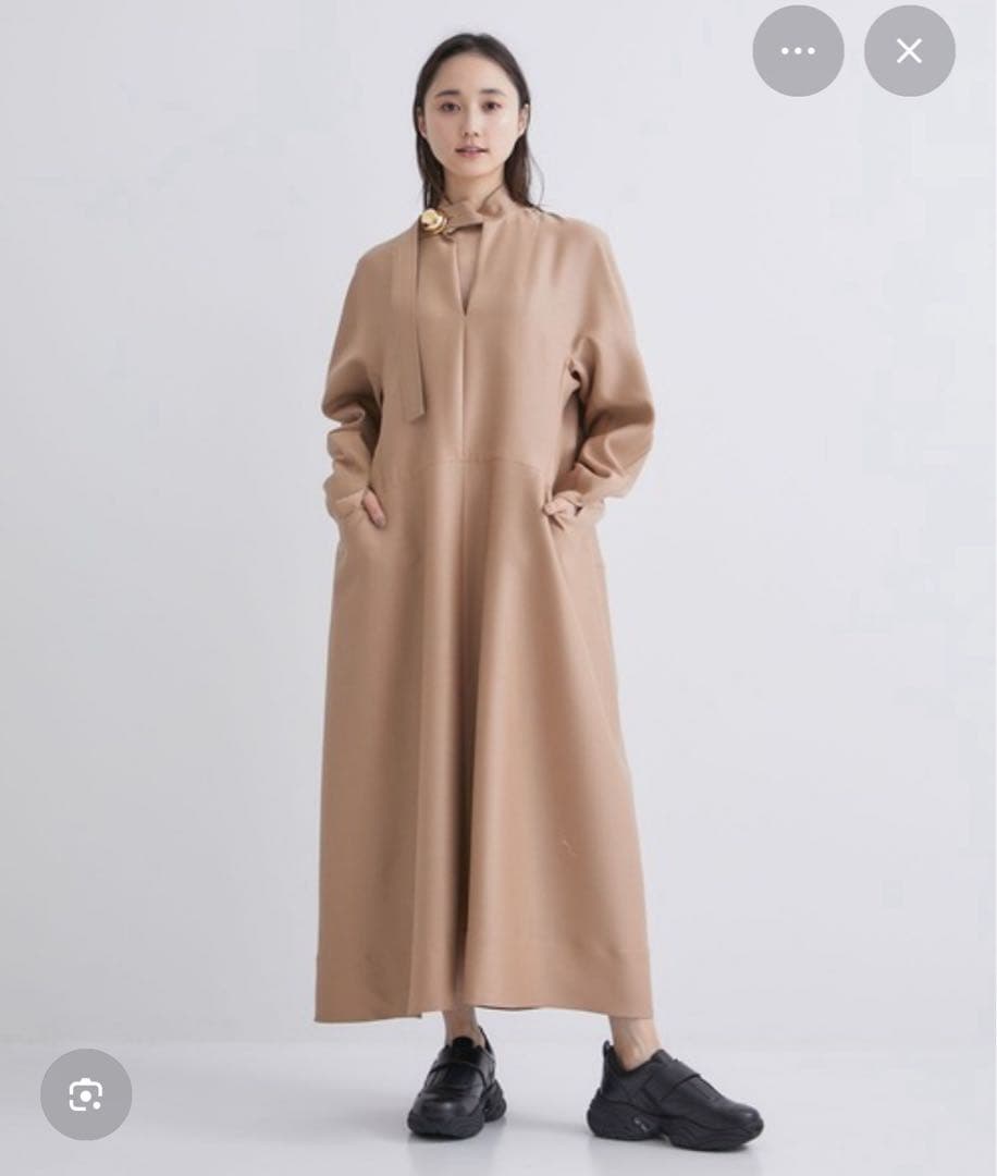 週末限定値下げ　HARUNOBUMURATA ELIANA ワンピース　ベージュ