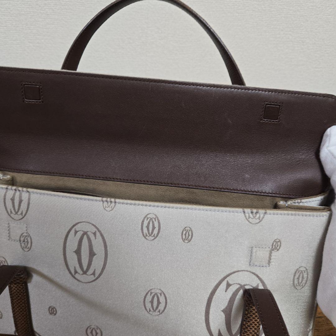 Cartier カルティエ ハッピーバースデー ハンドバッグ ブラウン系