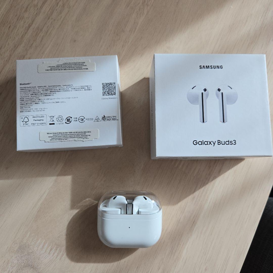 【極美品最安値】Galaxy Buds3 SM-R530NZWAXJP ホワイト