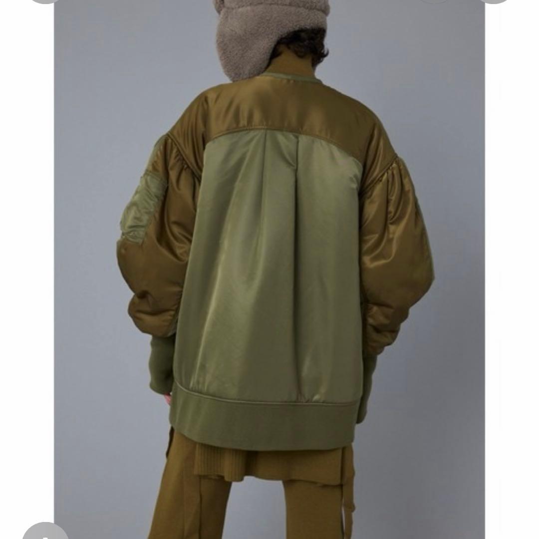 HeRIN.CYE Aラインバイカラー MA1ジャケット