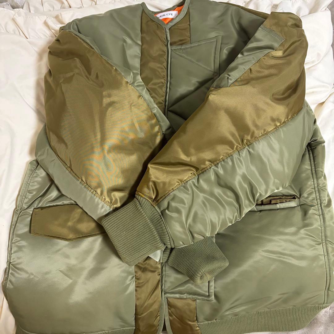 HeRIN.CYE Aラインバイカラー MA1ジャケット