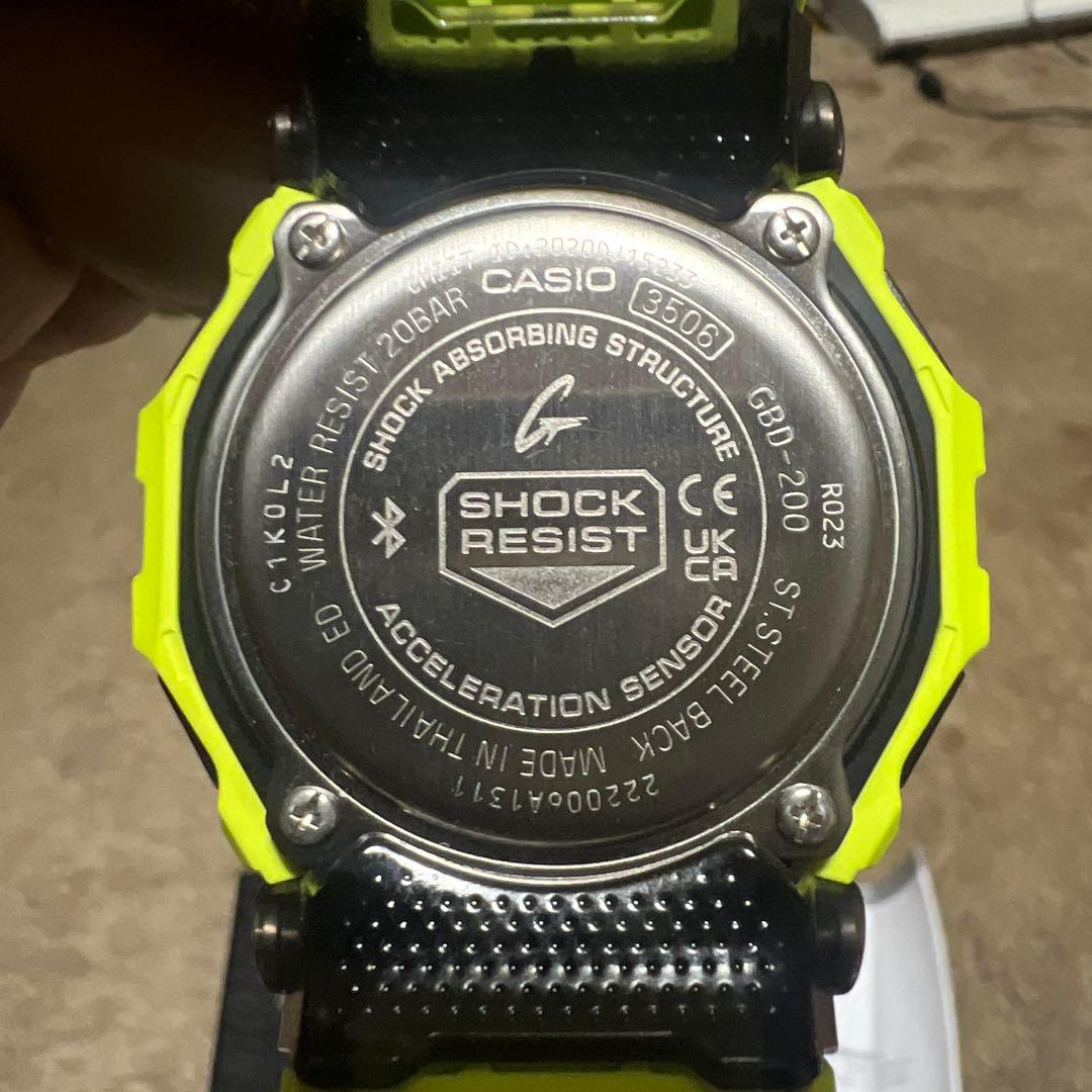 お値下げ★にG-SHOCK GBDー200ー9JF蛍光イエロー