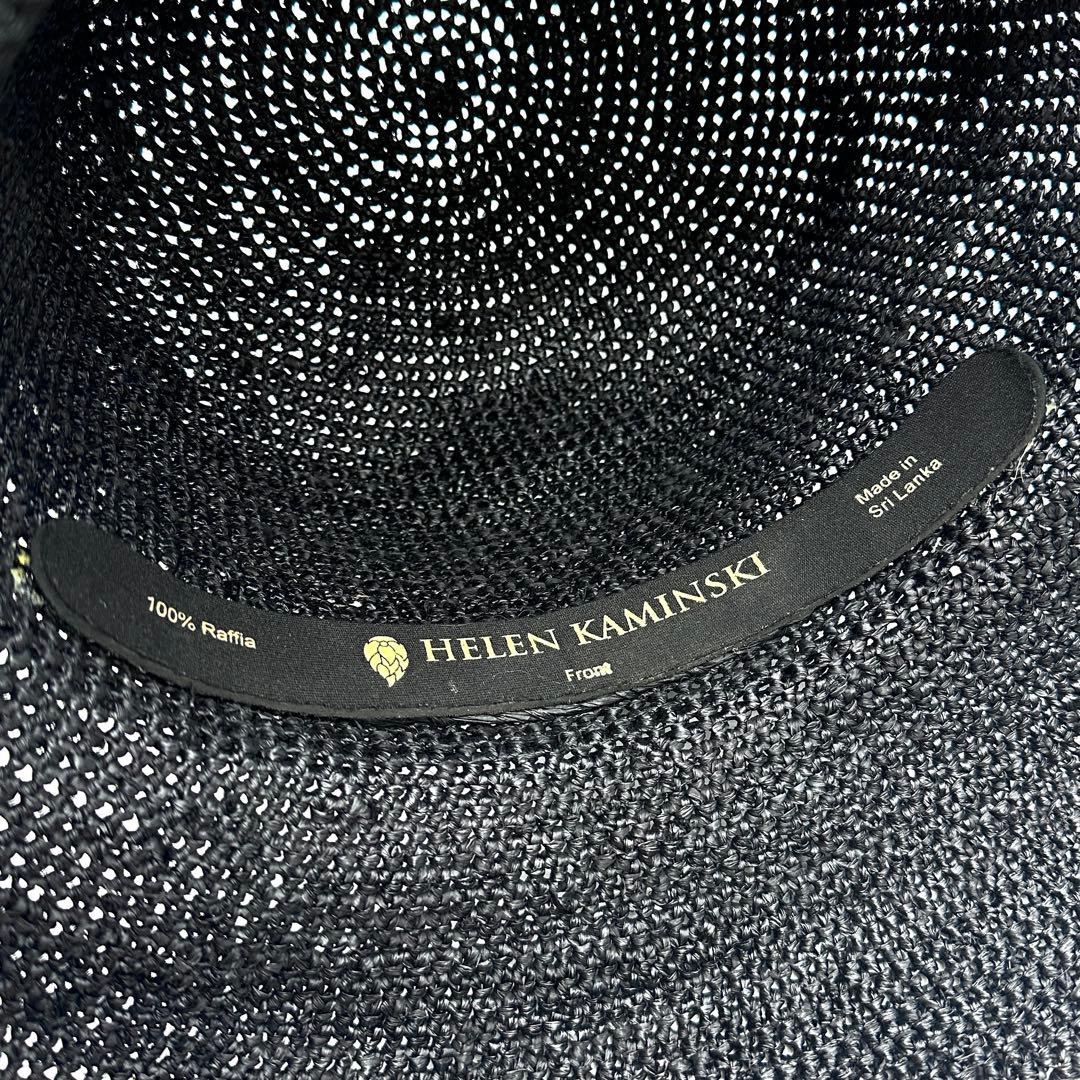 極美品✨ヘレンカミンスキー ラフィア ハット プロヴァンス8 黒