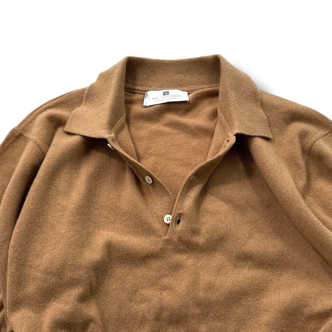 【美品】 BALLANTYNE　バランタイン カシミヤ100% ニット 長袖　襟