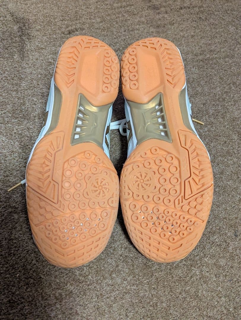 ミズノ ウエーブファングPRO ホワイト×ゴールド 27.0cm