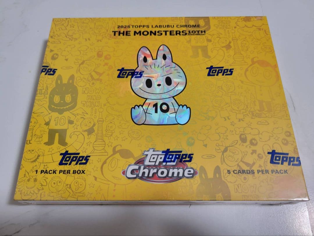 2025 topps chrome labubu 10th 新品未開封