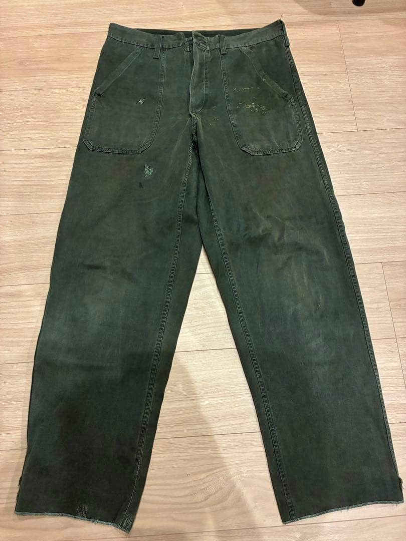 c*n様 ハンガリー軍 ベイカーパンツ ペンキ リペア ミリタリー 雰囲気抜群