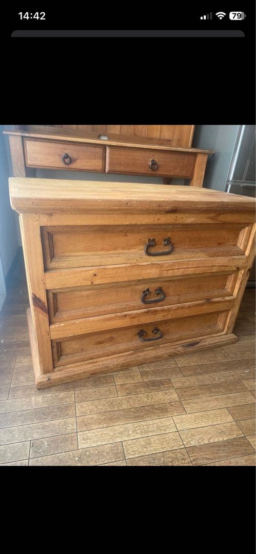 なのさん専用　パイン3段チェスト