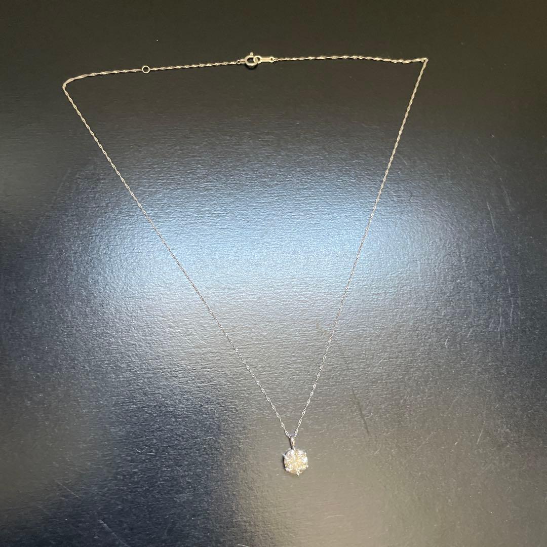 PT999/PT850天然ブラウンダイヤモンド1.30ctネックレス　新品仕上げ