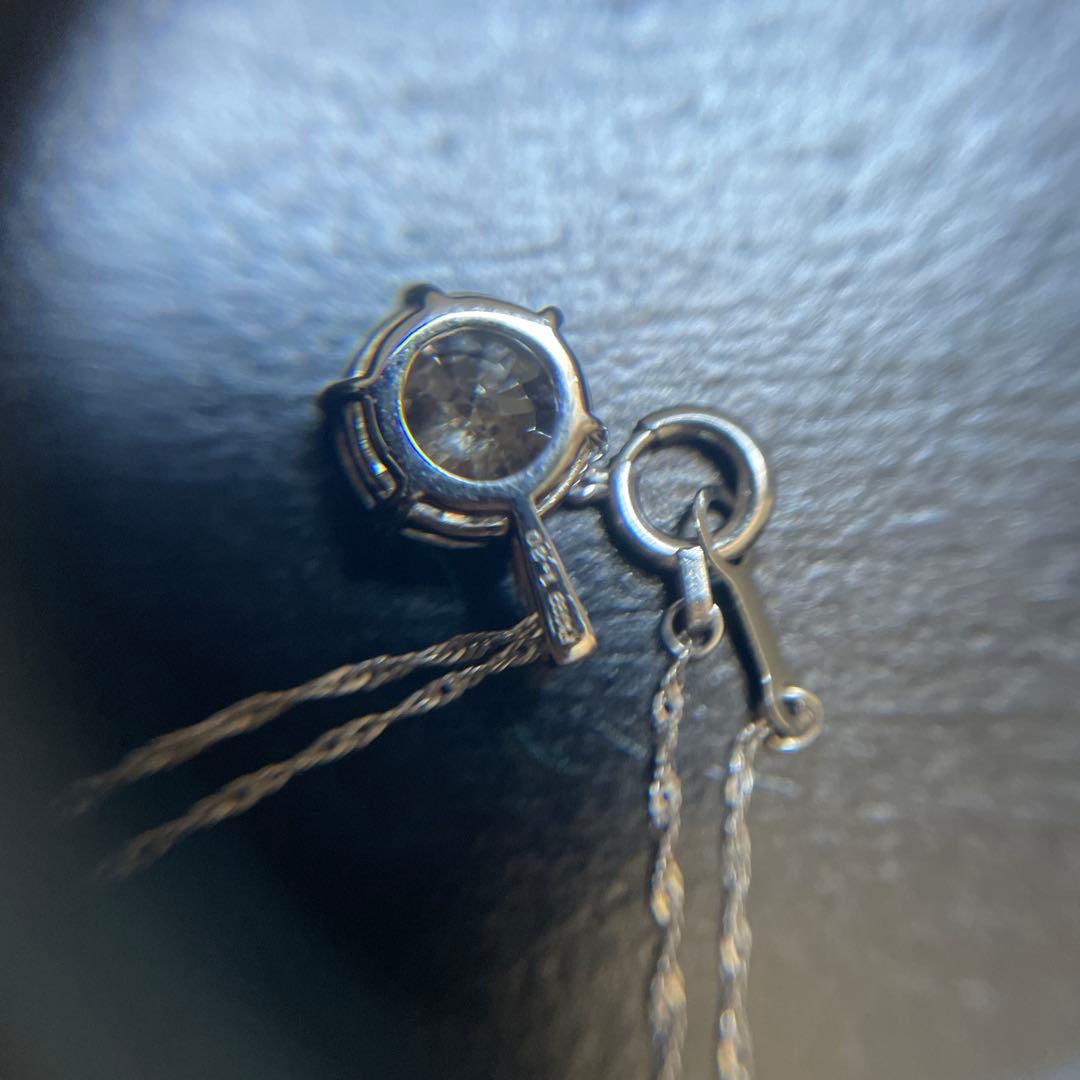 PT999/PT850天然ブラウンダイヤモンド1.30ctネックレス　新品仕上げ