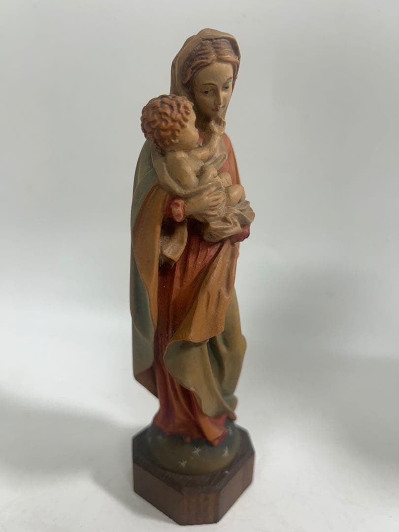 アンリ ANRI 聖母マリア像　アンティーク　キリスト　木製　置物