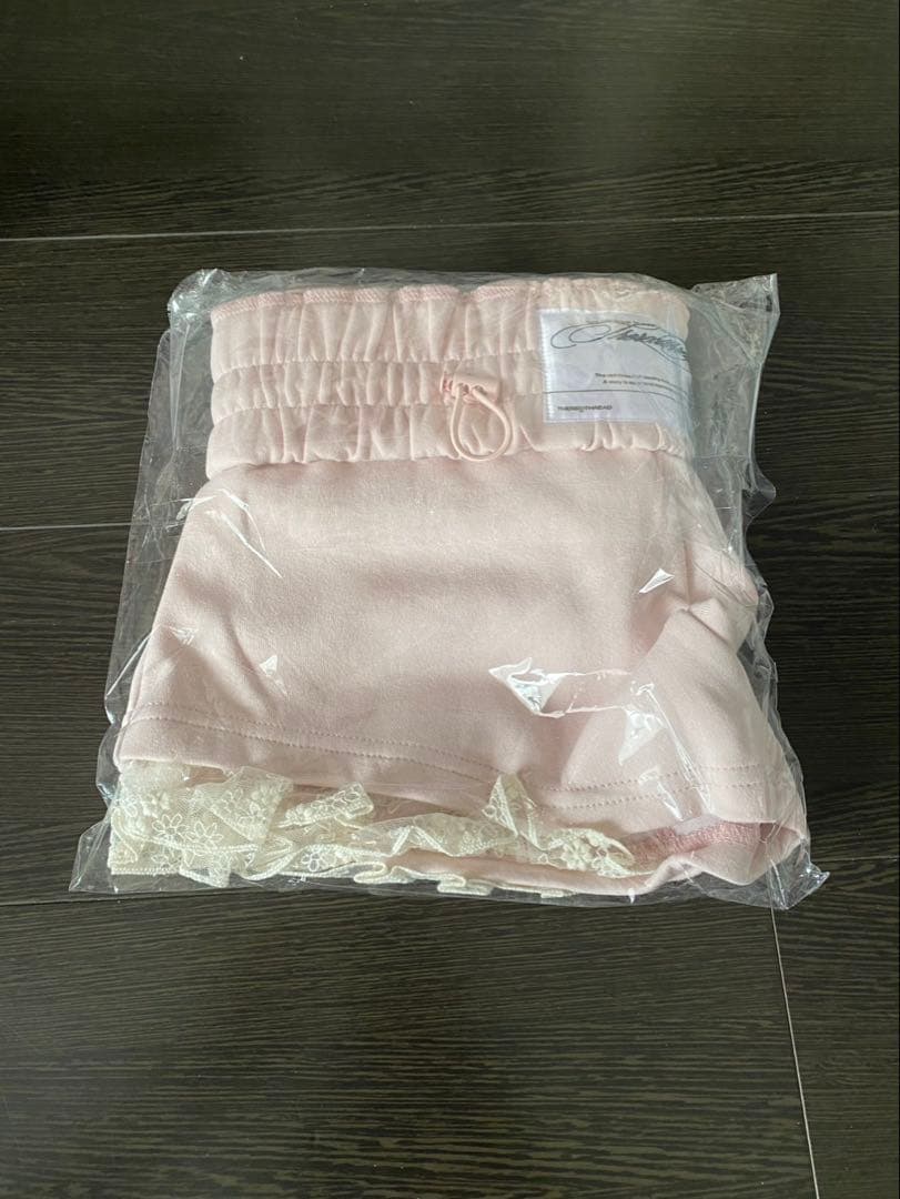 パンツ theredthread pink S jersey shorts lace