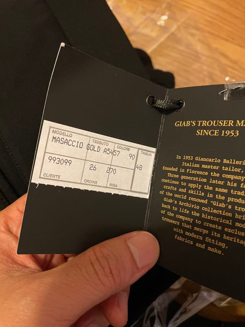 新品未使用giab's ARCHIVIOマサッチョゴールド48ブラック