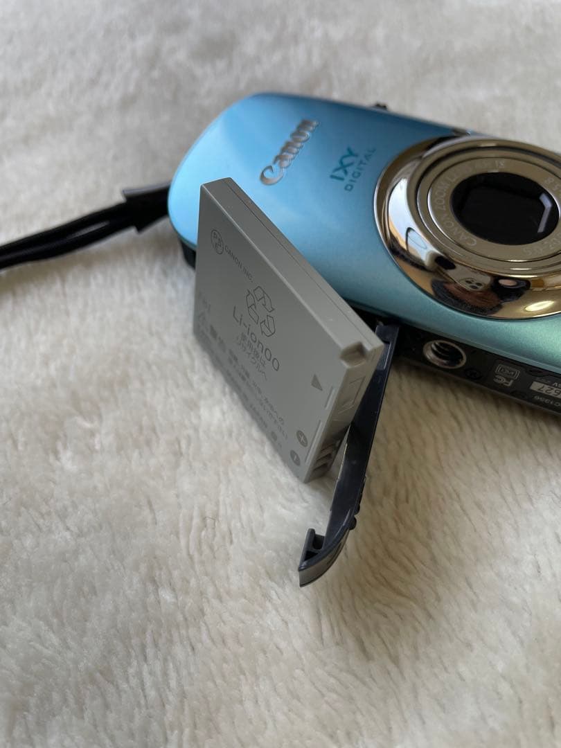 Canon IXY 510IS ブルー　オールドカメラ　オールドコンデジ