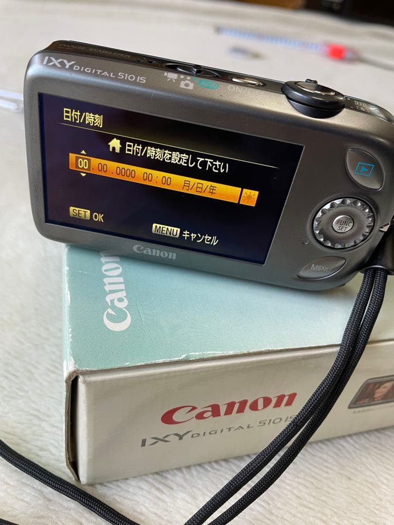 Canon IXY 510IS ブルー　オールドカメラ　オールドコンデジ