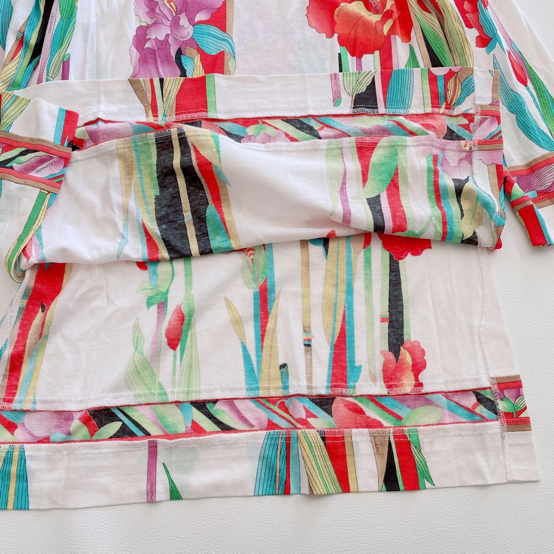 もりごん様✨ LEONARD レオナール　チュニック　ワンピース　花柄　トリム