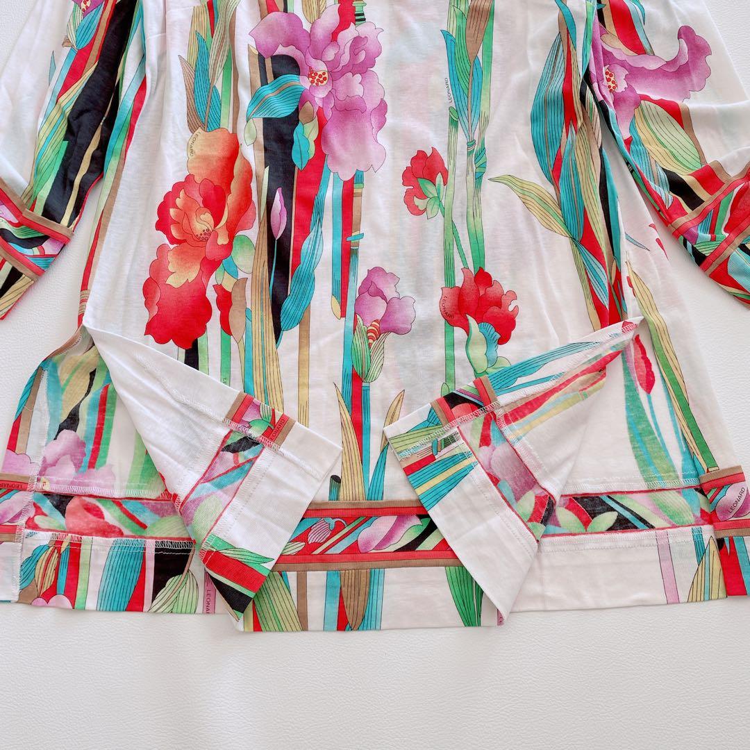 もりごん様✨ LEONARD レオナール　チュニック　ワンピース　花柄　トリム