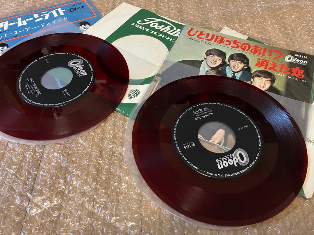 ダブルニアミント赤盤　稀少平たい赤盤　ムーンライト　ひとりぼっちのあいつ