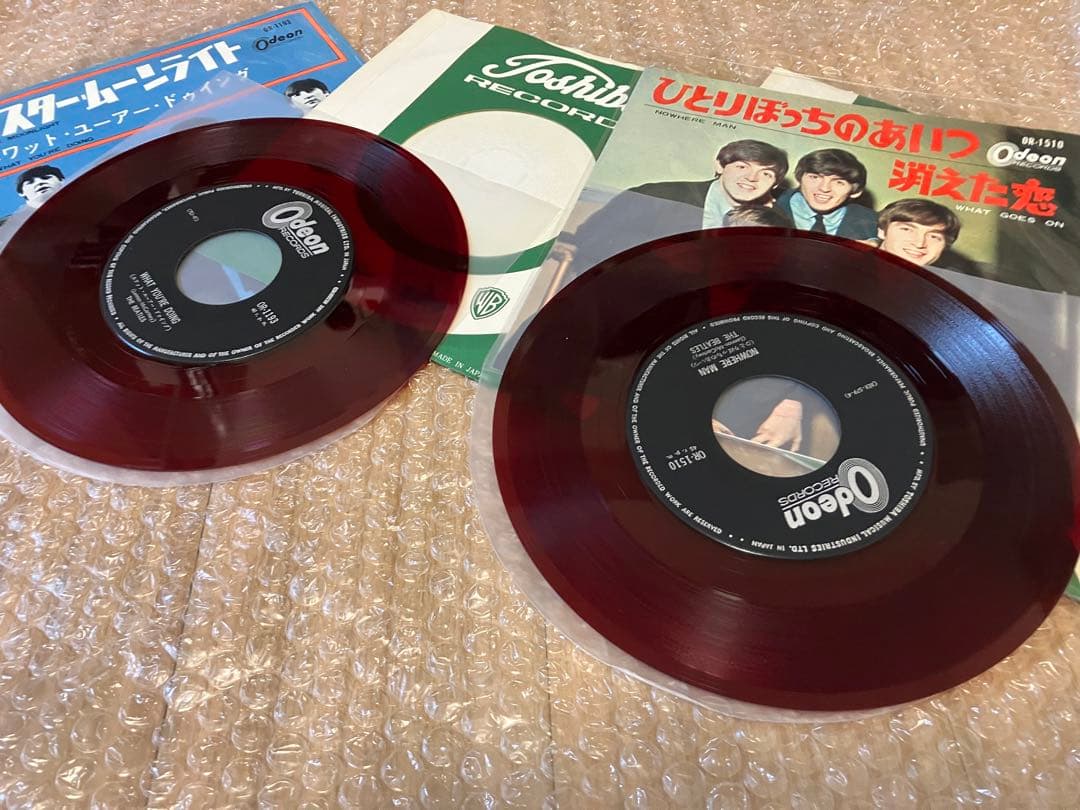 ダブルニアミント赤盤　稀少平たい赤盤　ムーンライト　ひとりぼっちのあいつ