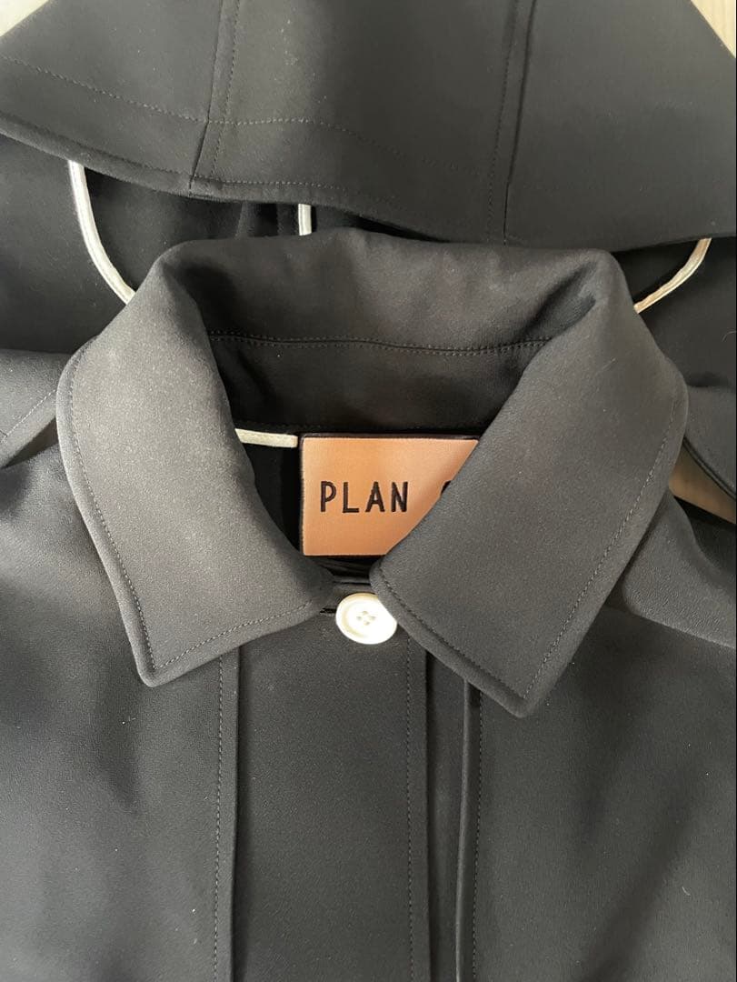 PLAN C プランシー ポンチョ型ロングコートフード着脱可