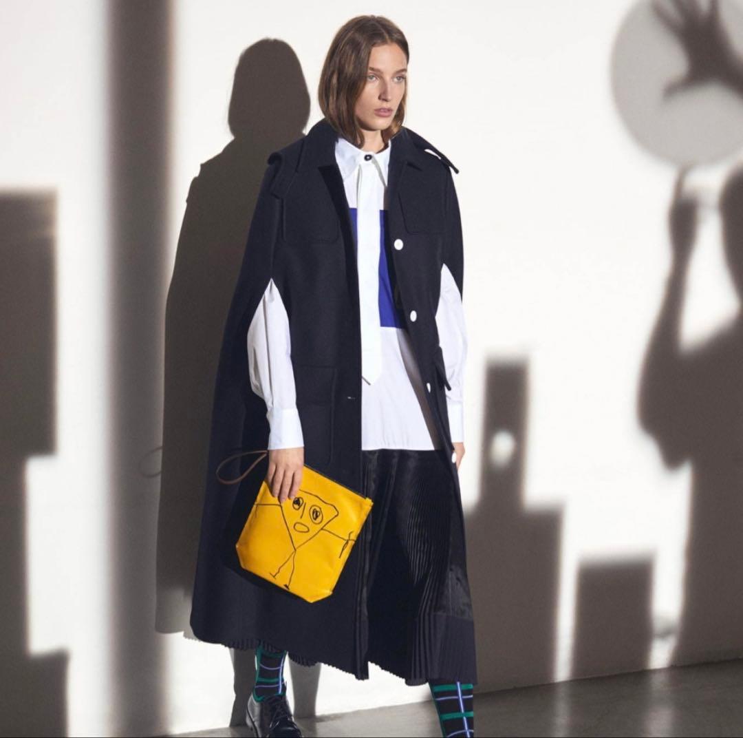 PLAN C プランシー ポンチョ型ロングコートフード着脱可