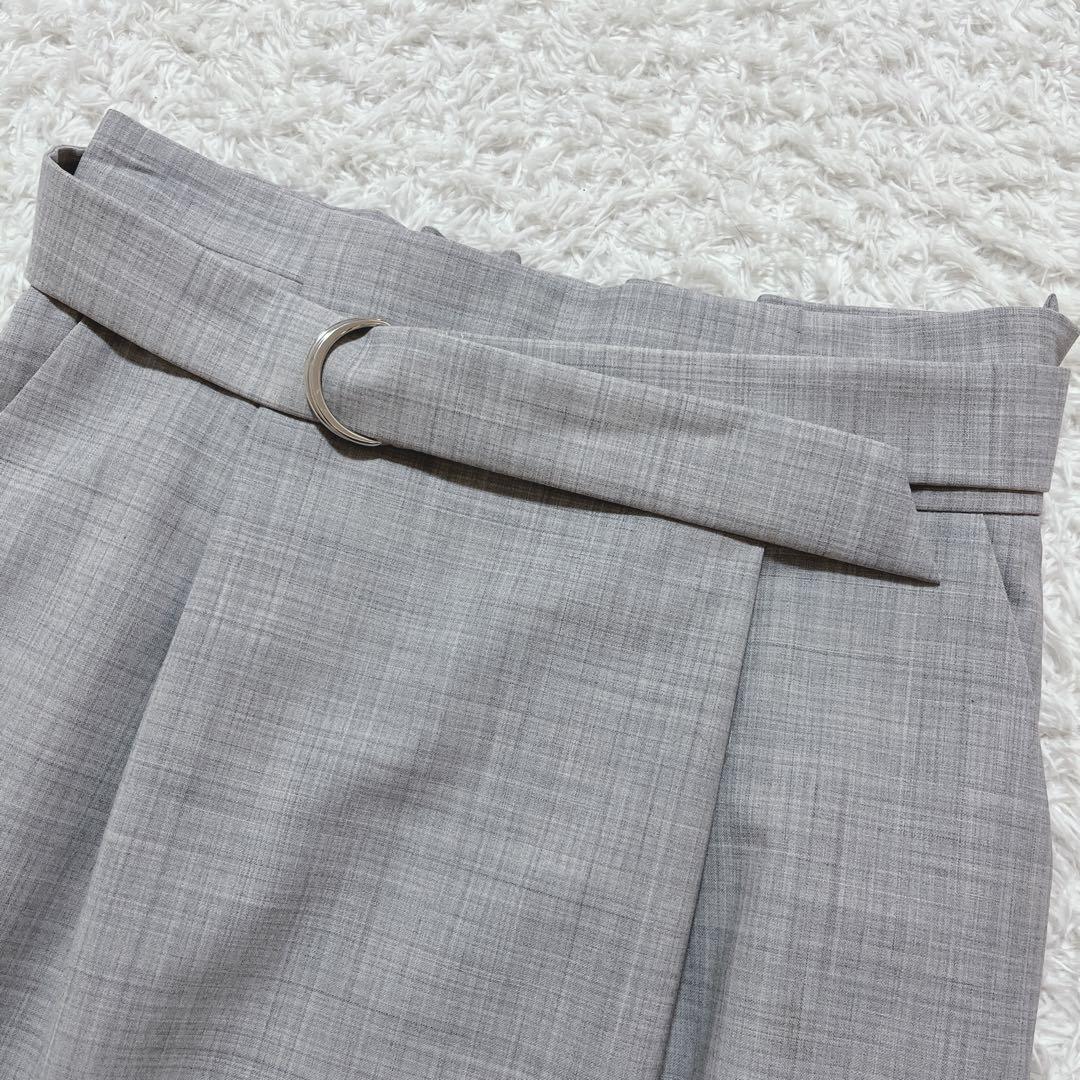 未使用✨グリーンレーベルリラクシング　スカートスーツセットアップ　洗える グレー