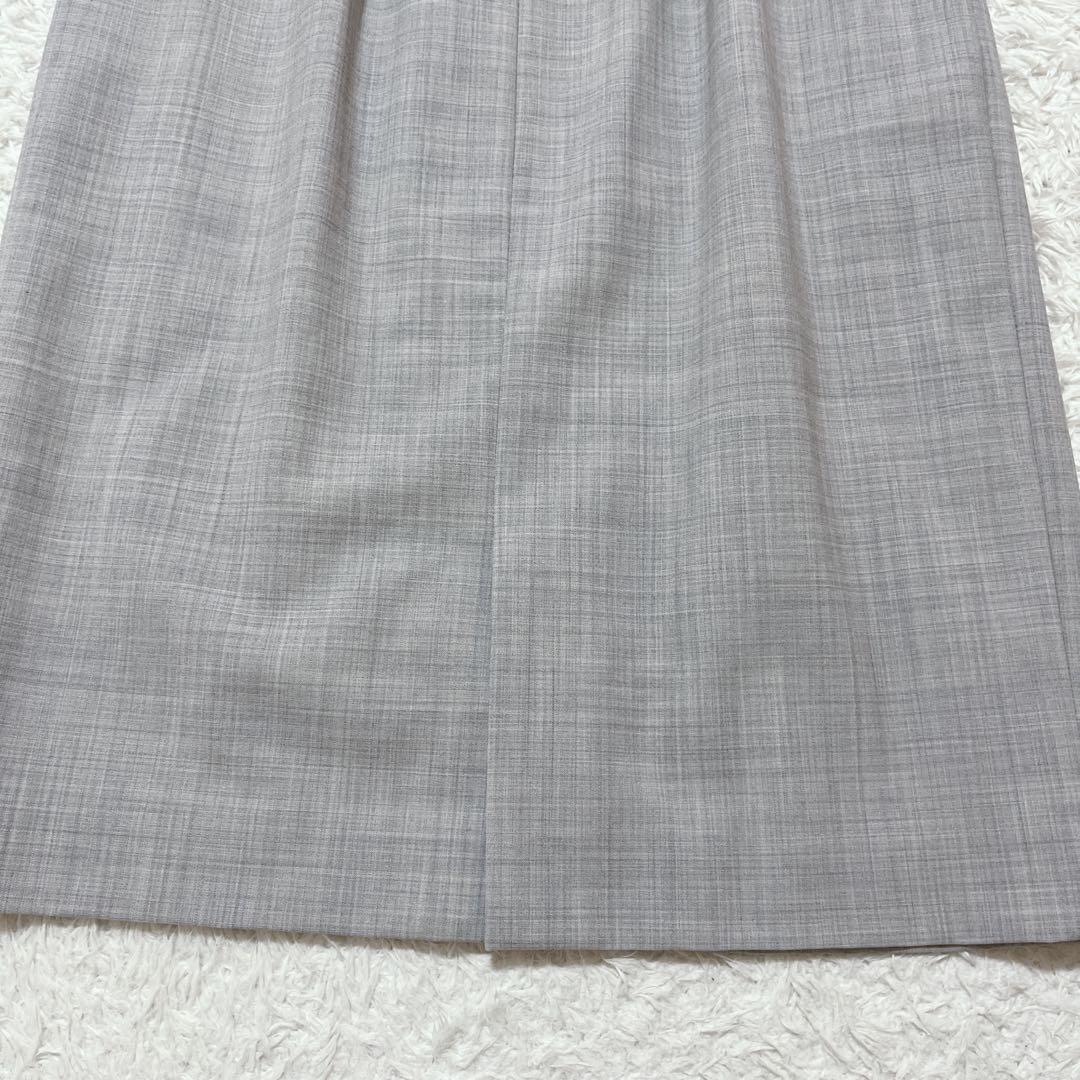 未使用✨グリーンレーベルリラクシング　スカートスーツセットアップ　洗える グレー