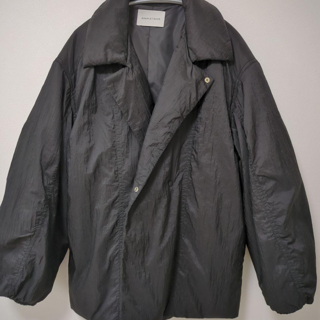 アダムエロペ　パテットステンカラーブルゾン　ブラック
