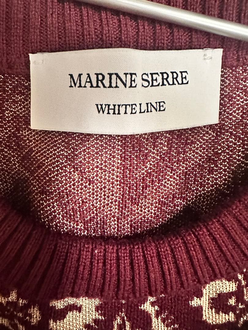 Marine serre ノースリーブニットベスト