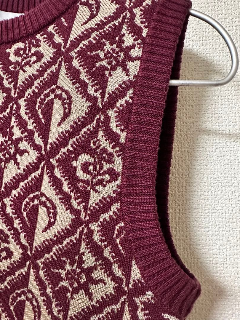 Marine serre ノースリーブニットベスト