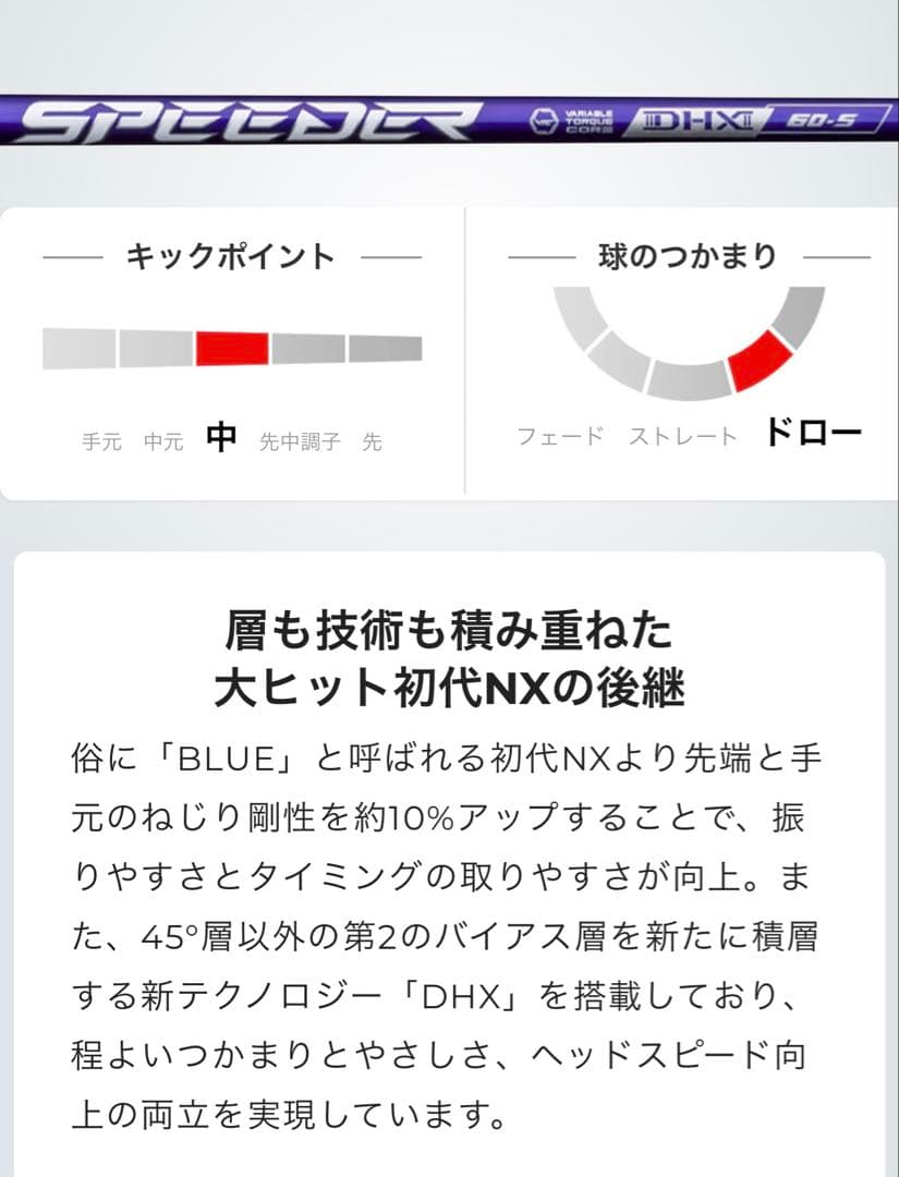 スピーダーNXバイオレット60 S キャロウェイスリーブ　エリートドライバー