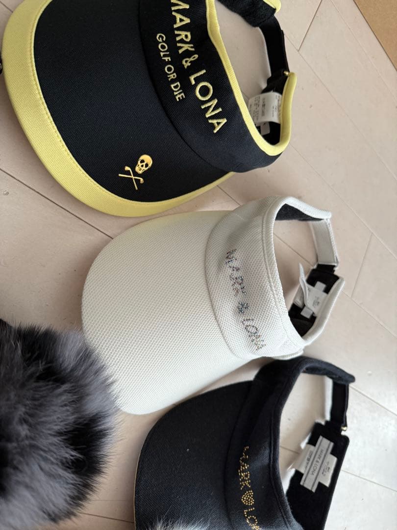 MARK & LONA レディース★冬★サンバイザーニット帽6点セット