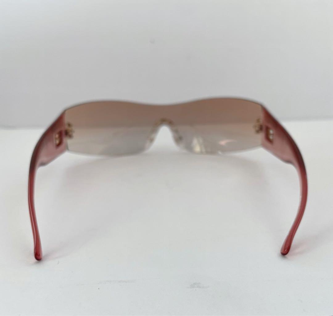 【希少品】FENDI サングラス ピンク ユニセックス ヴィンテージ シールド