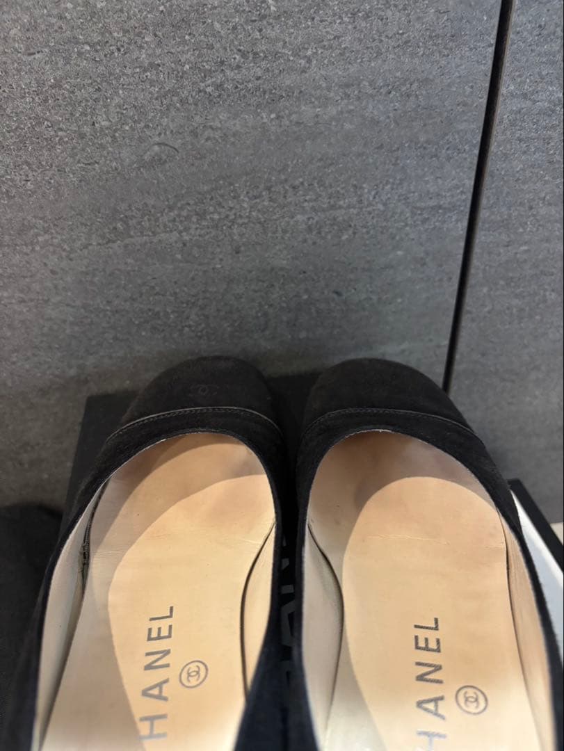 CHANEL フラットシューズ　ブラック　35