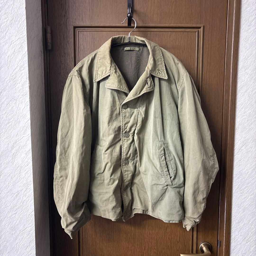 最終値下げ40s 米軍実物 USN N4 フィールド ジャケット バックステンシ