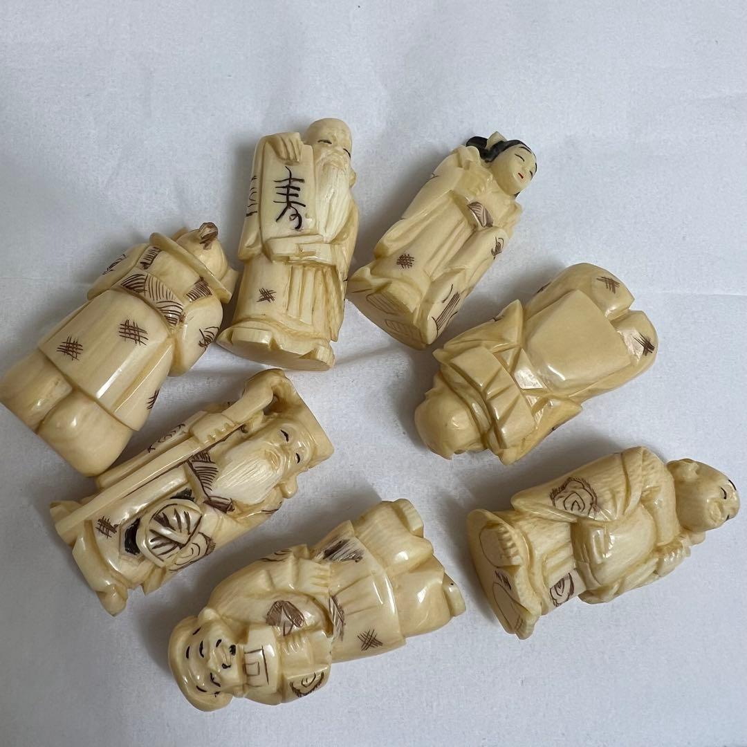 極上　七福神　共箱　75g 東K8-0111☆2F タサチ