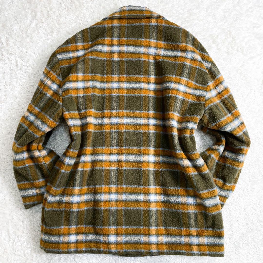【極美品✨近年モデル】マルニ 中綿ウールブルゾン チェック 起毛感 マルチカラー