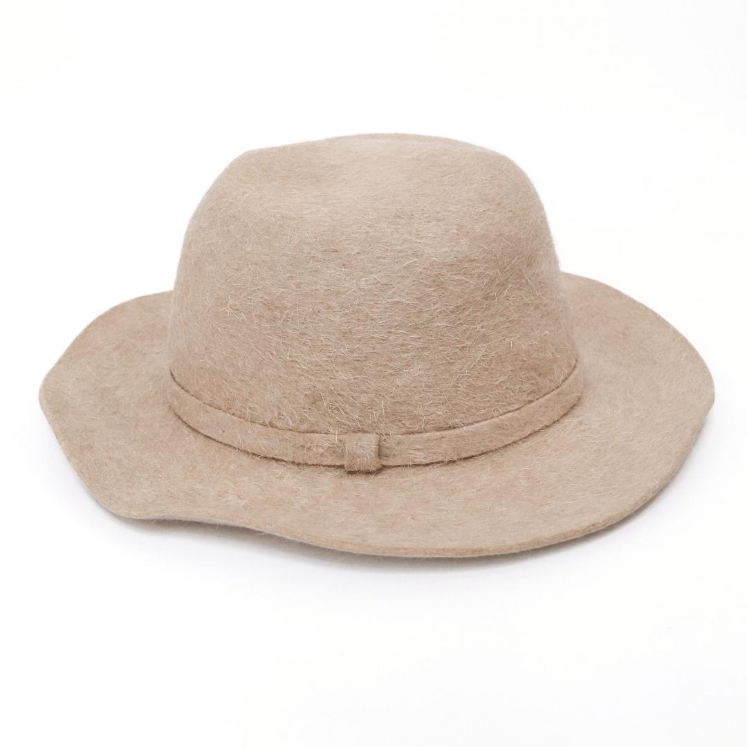 HERMES エルメス ハット 58 フランス製 ウール100％ 1006