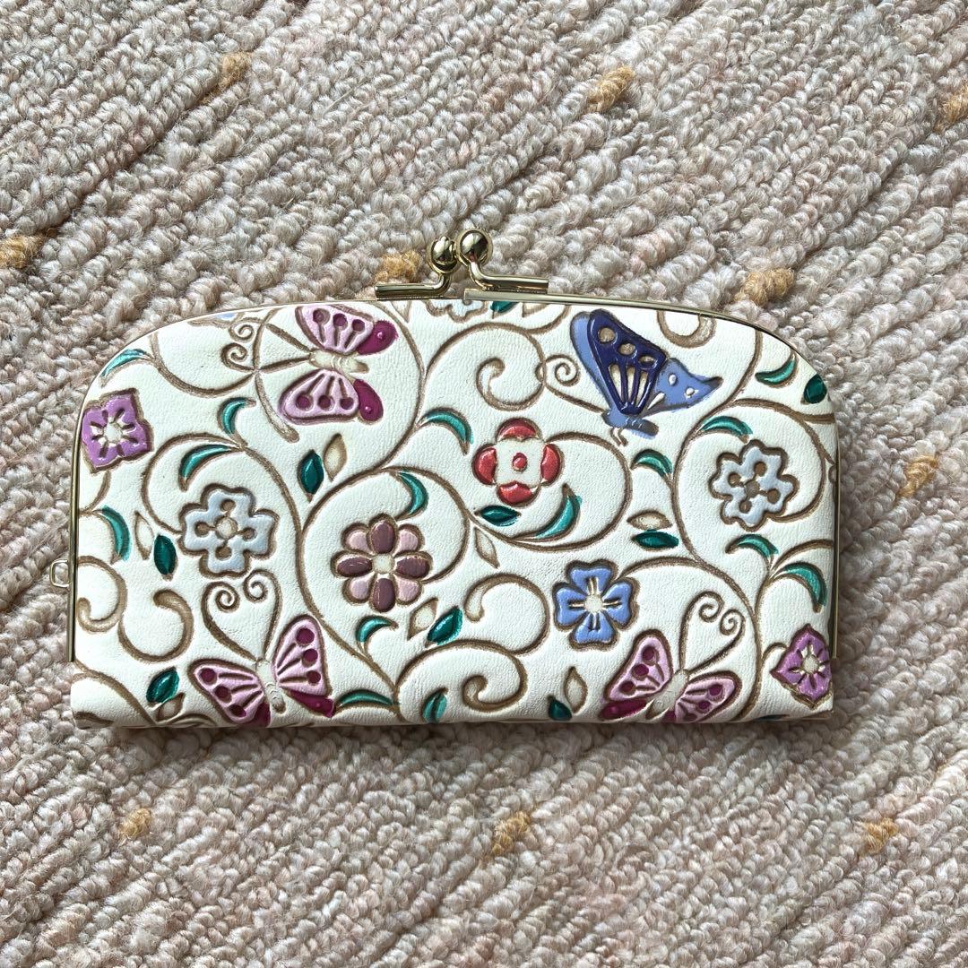 『文庫屋大関』の天溝がま口　花蝶